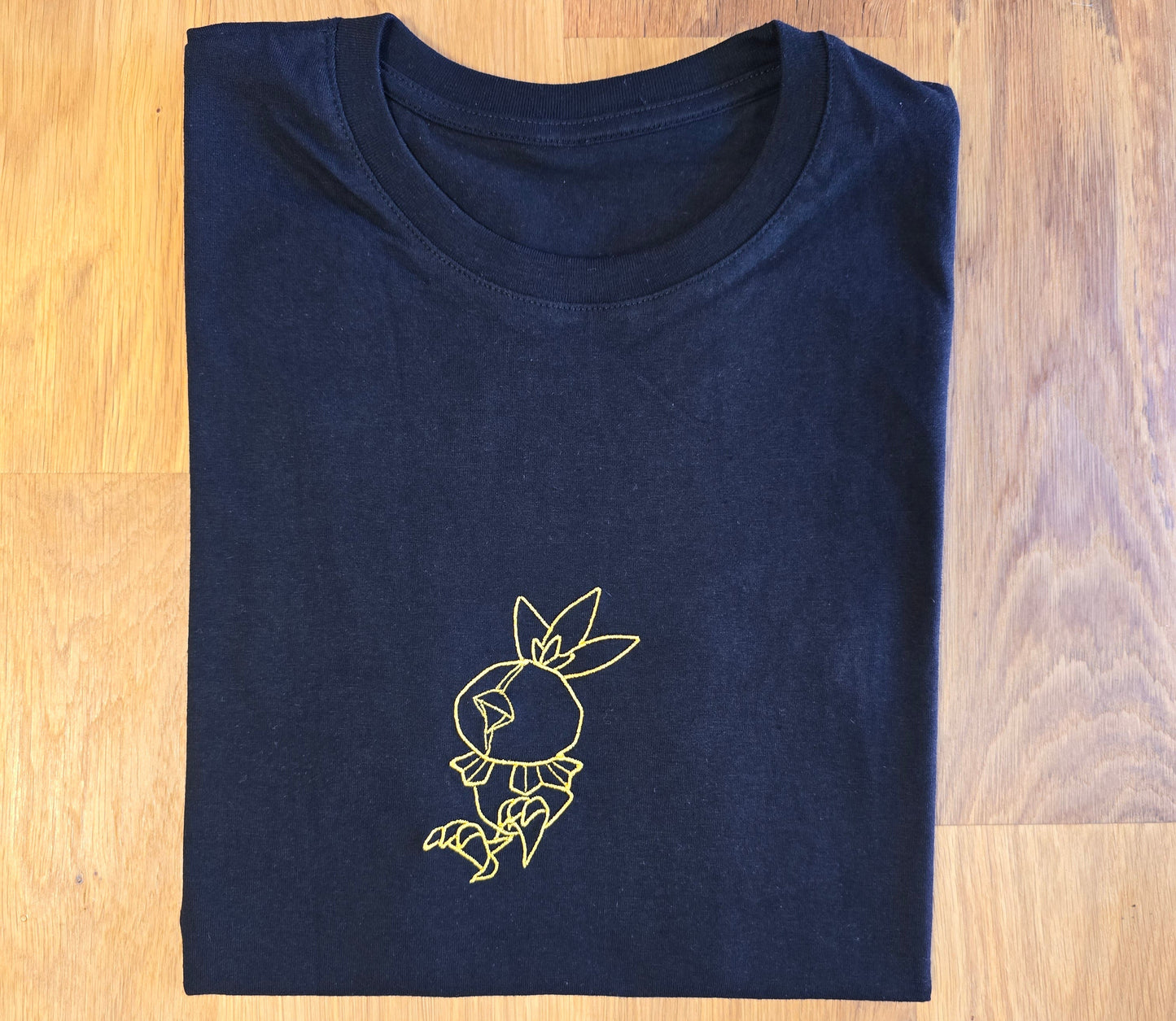 T-shirt brodé - "Poussée de Flamme"