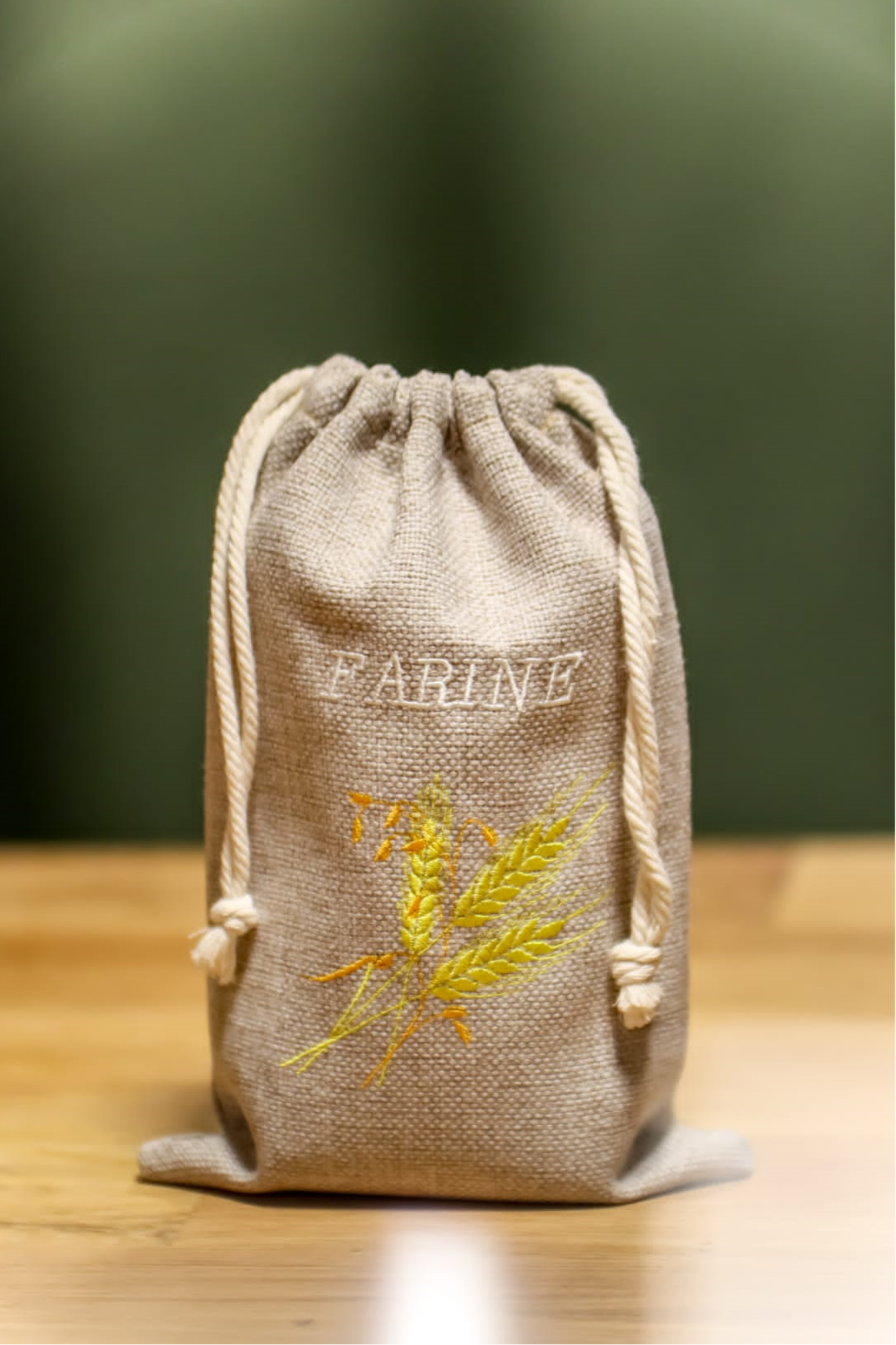 Sac à Farine Brodé – Brins de blé