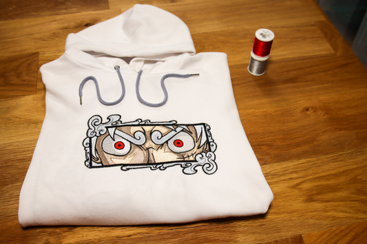 Sweat Brodé à capuche "Luffy Gear 5 - One Piece"